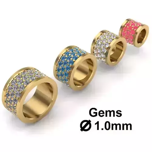 CHARMS gold ring diamonds