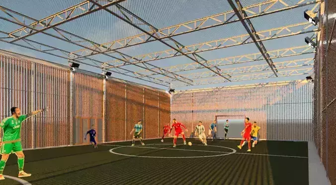 Indoor or Outdoor Futsal 3D model