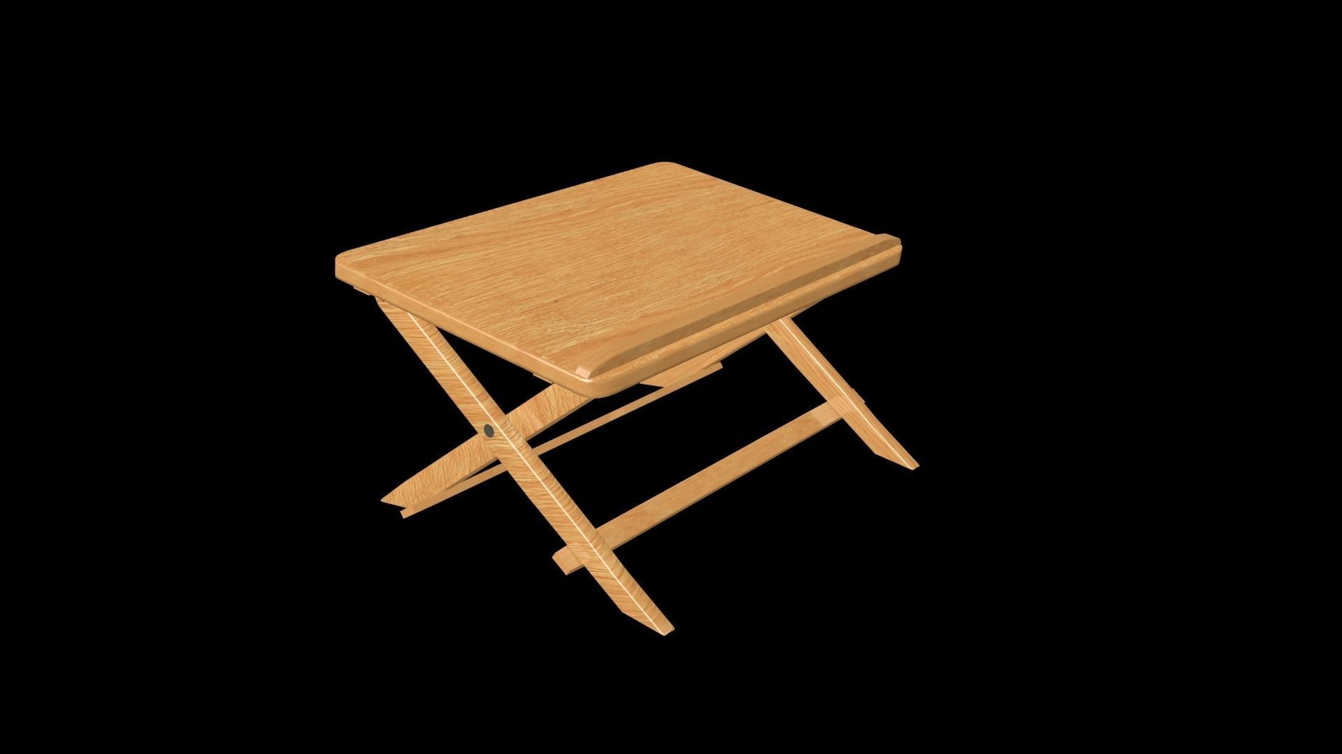 The Reading Table 001 Low-poly 3D model_2