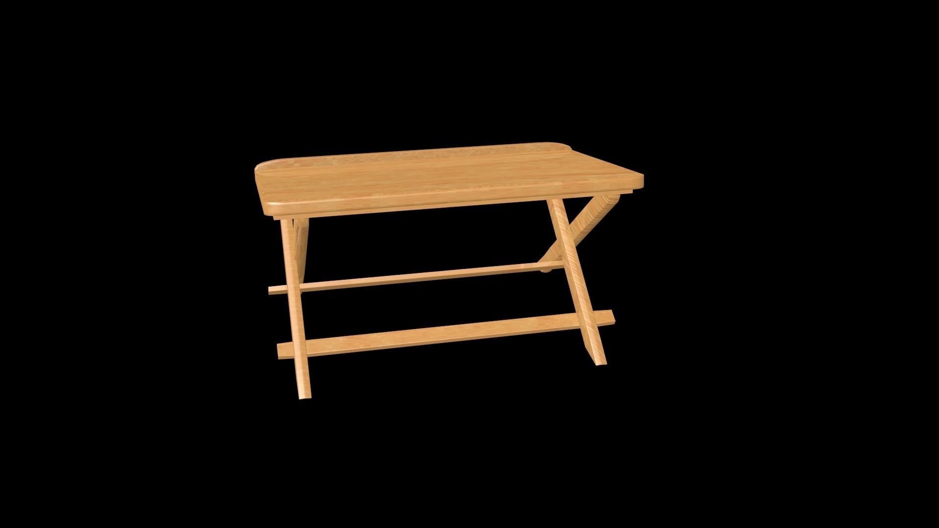 The Reading Table 001 Low-poly 3D model_5