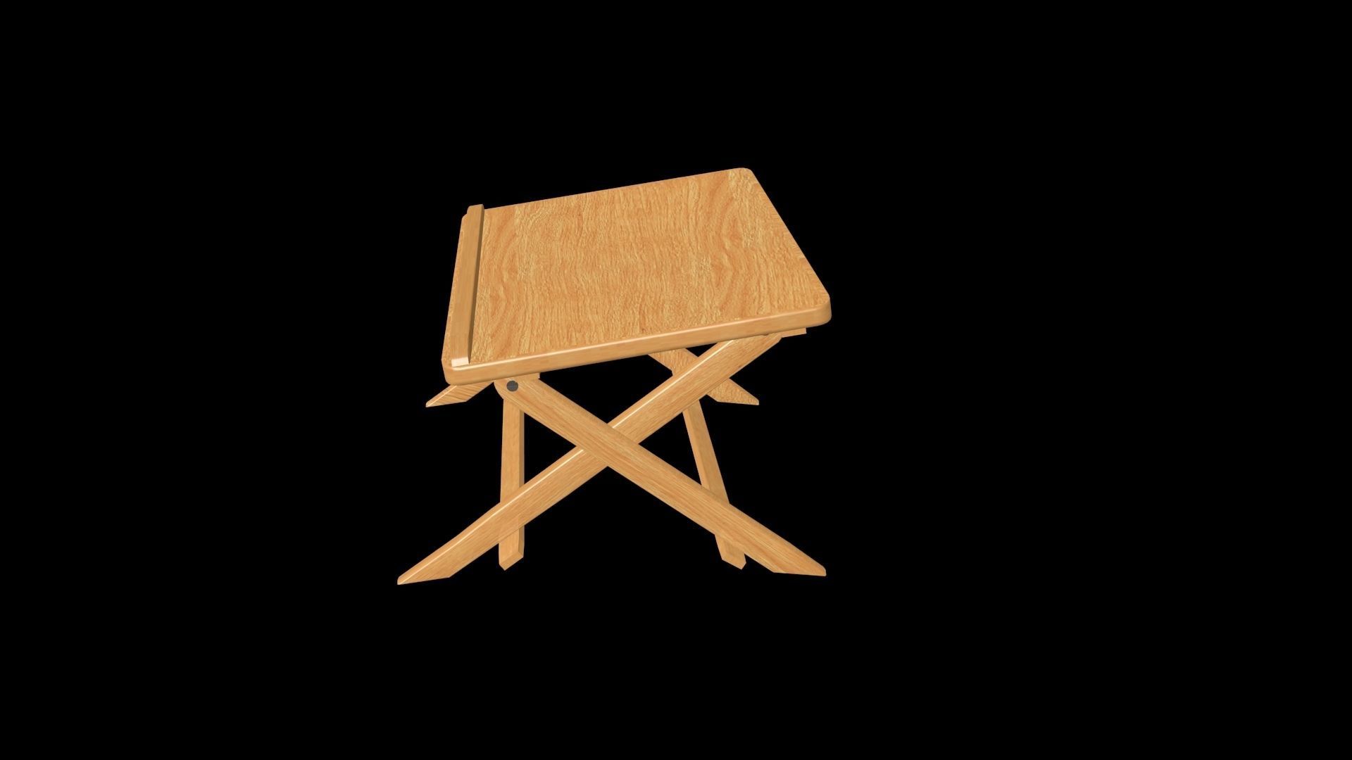 The Reading Table 001 Low-poly 3D model_4