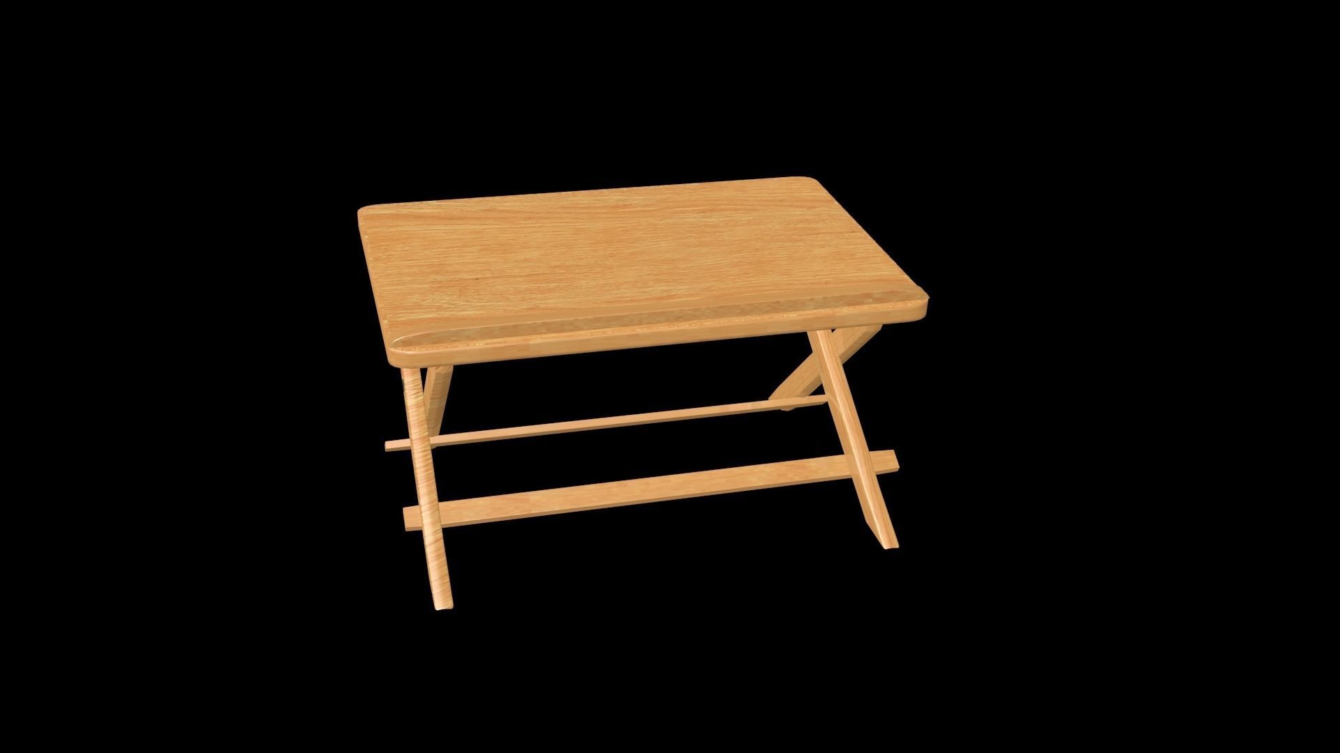 The Reading Table 001 Low-poly 3D model_6
