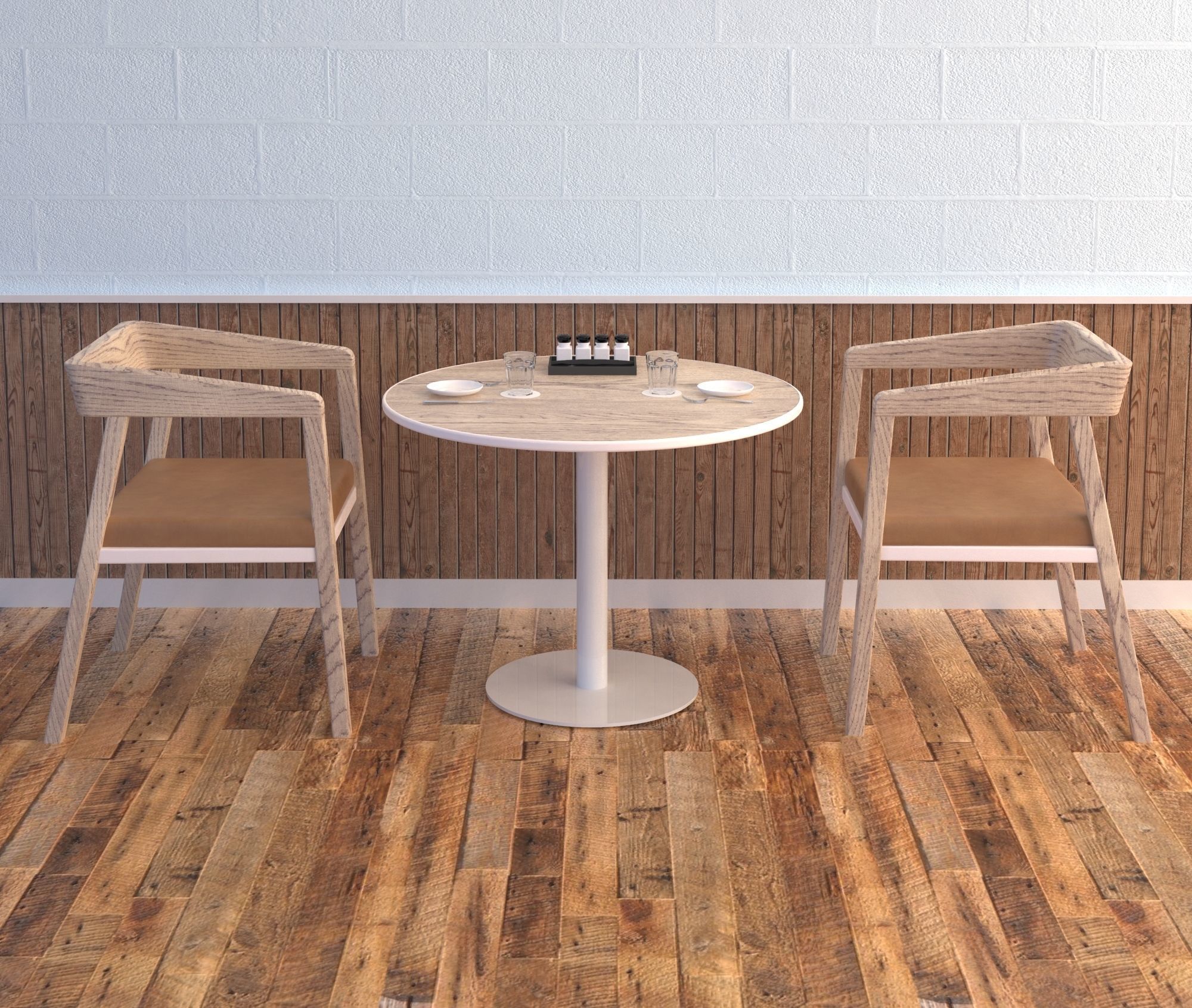 RESTAURANT TABLE SETS COLLECTION 3D model_11