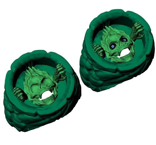 skull ring 01 No 3D print model_2