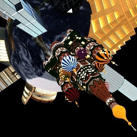 FANTASY EARTH MODEL WITH SKYSCAPERS 3D model_8