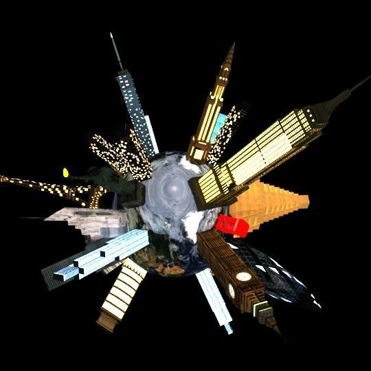 FANTASY EARTH MODEL WITH SKYSCAPERS 3D model_10