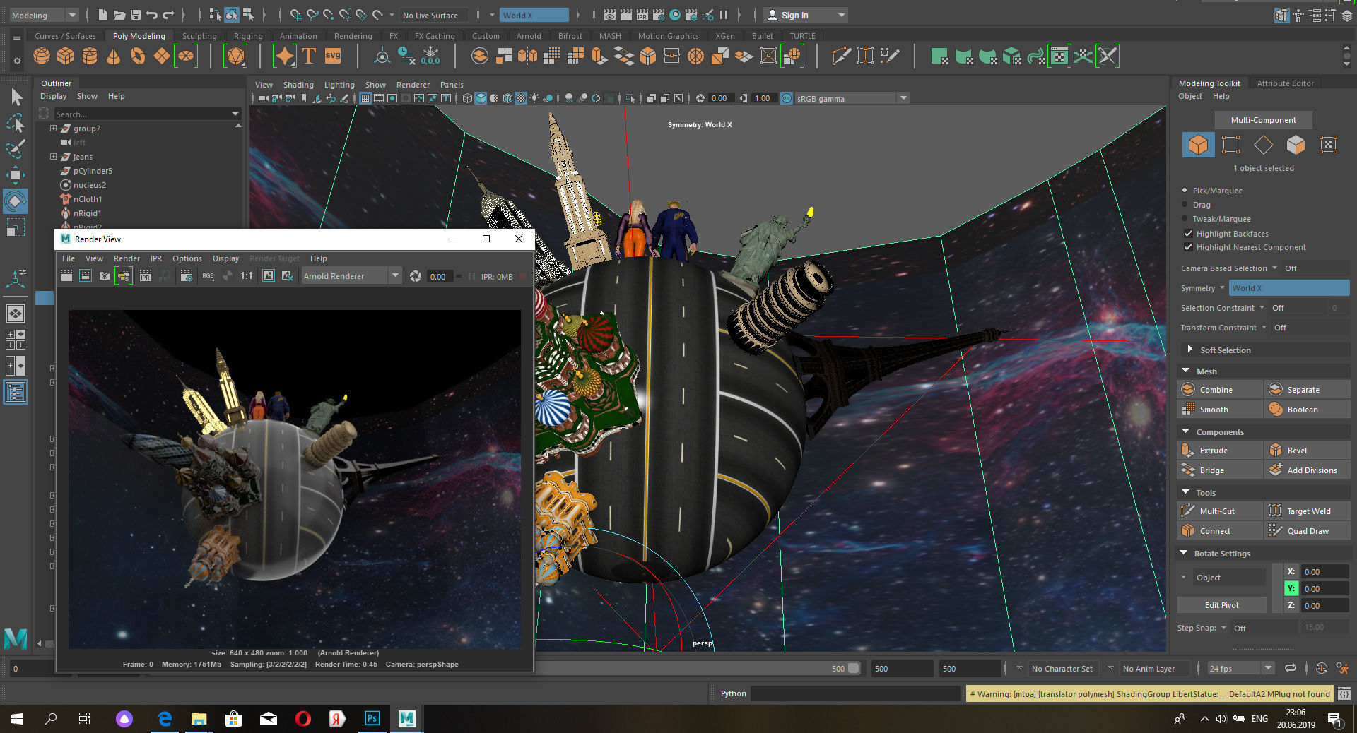 FANTASY EARTH MODEL WITH SKYSCAPERS 3D model_3