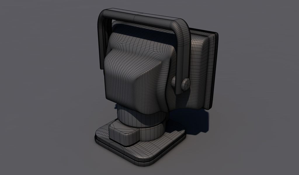 Vehicle Working Light 3D model_3