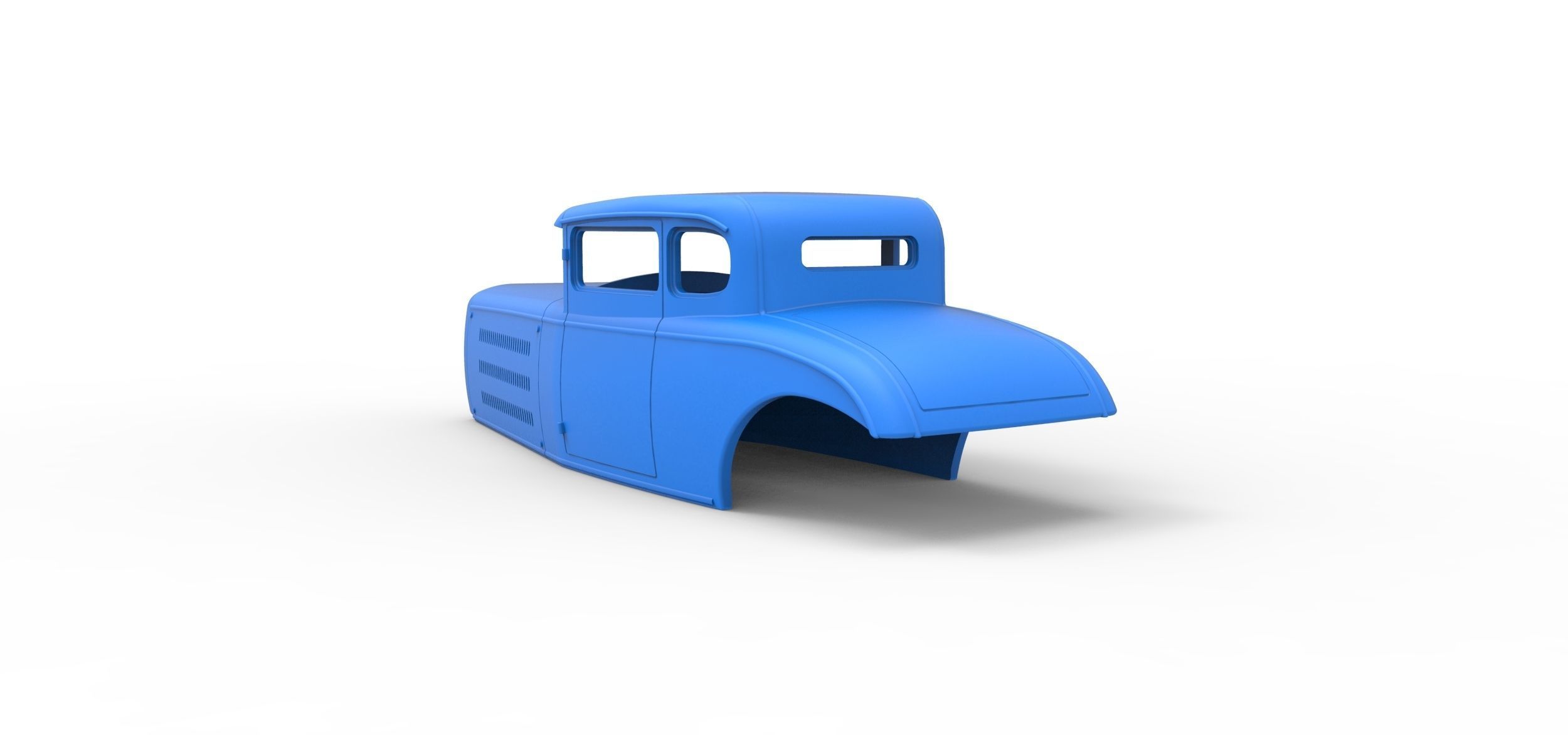 Shell model for Hot rod Scale 1 to 24 3D print model_11