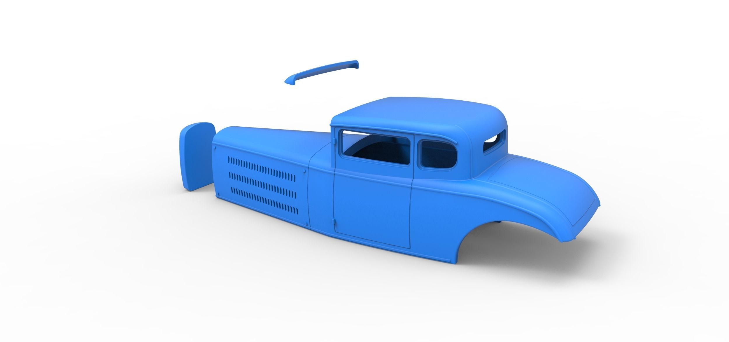 Shell model for Hot rod Scale 1 to 24 3D print model_16