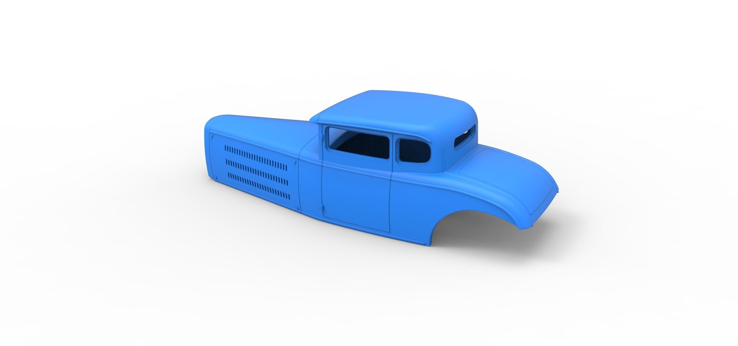 Shell model for Hot rod Scale 1 to 24 3D print model_8