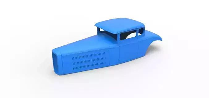 Shell model for Hot rod Scale 1 to 24 3D print model