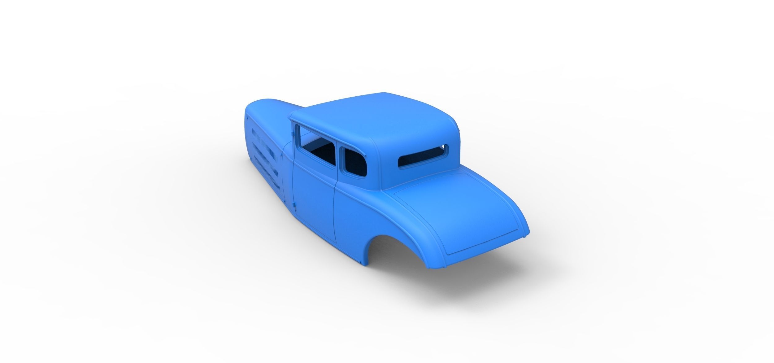 Shell model for Hot rod Scale 1 to 24 3D print model_10