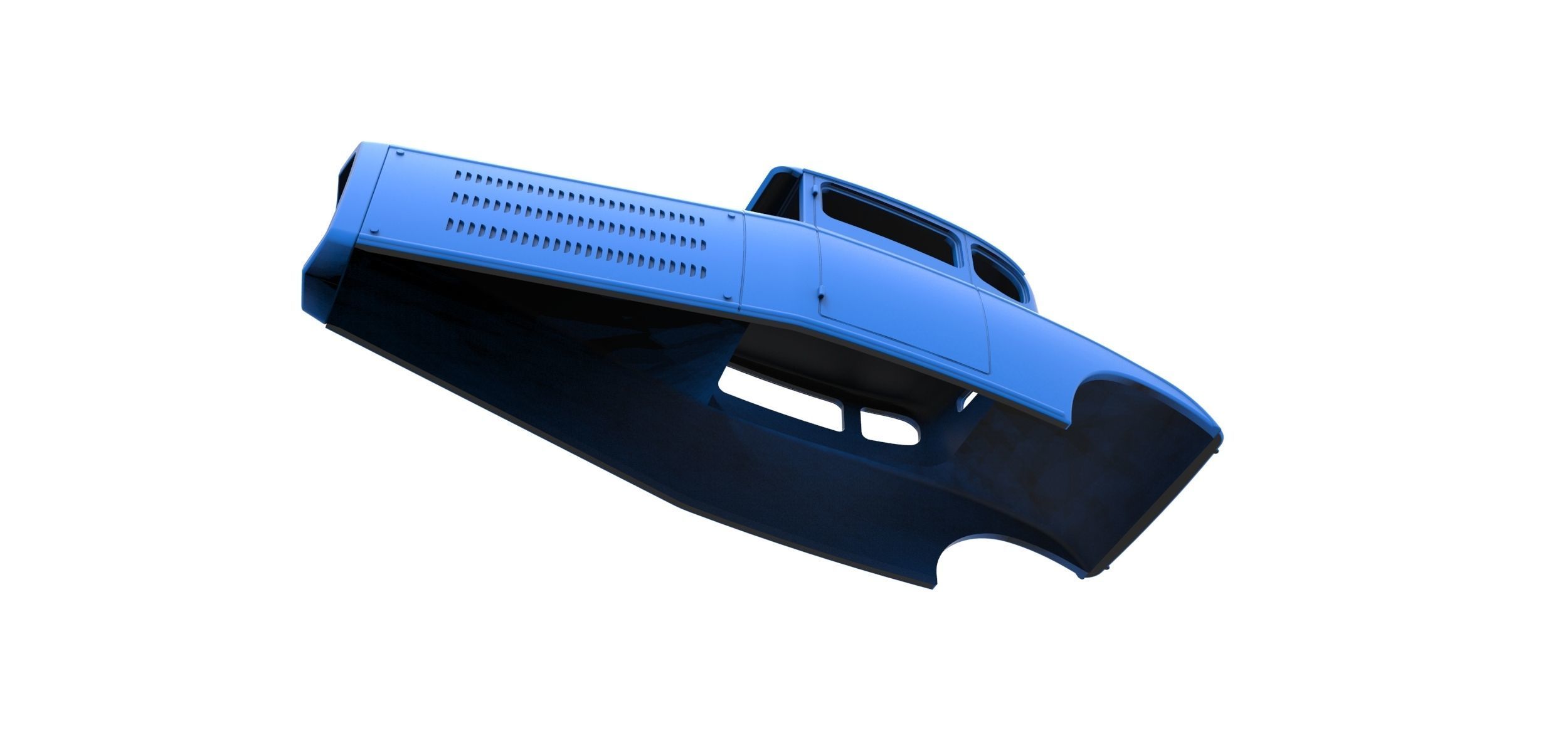 Shell model for Hot rod Scale 1 to 24 3D print model_14