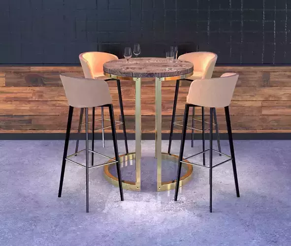 DINING TABLE SET - 02 3D model