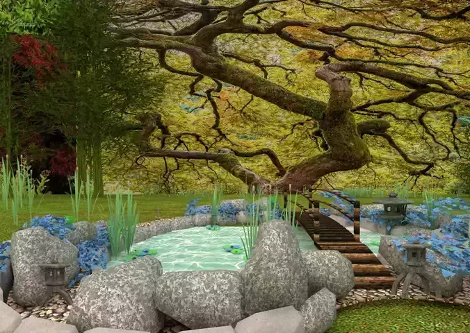 japanese garden bond lake