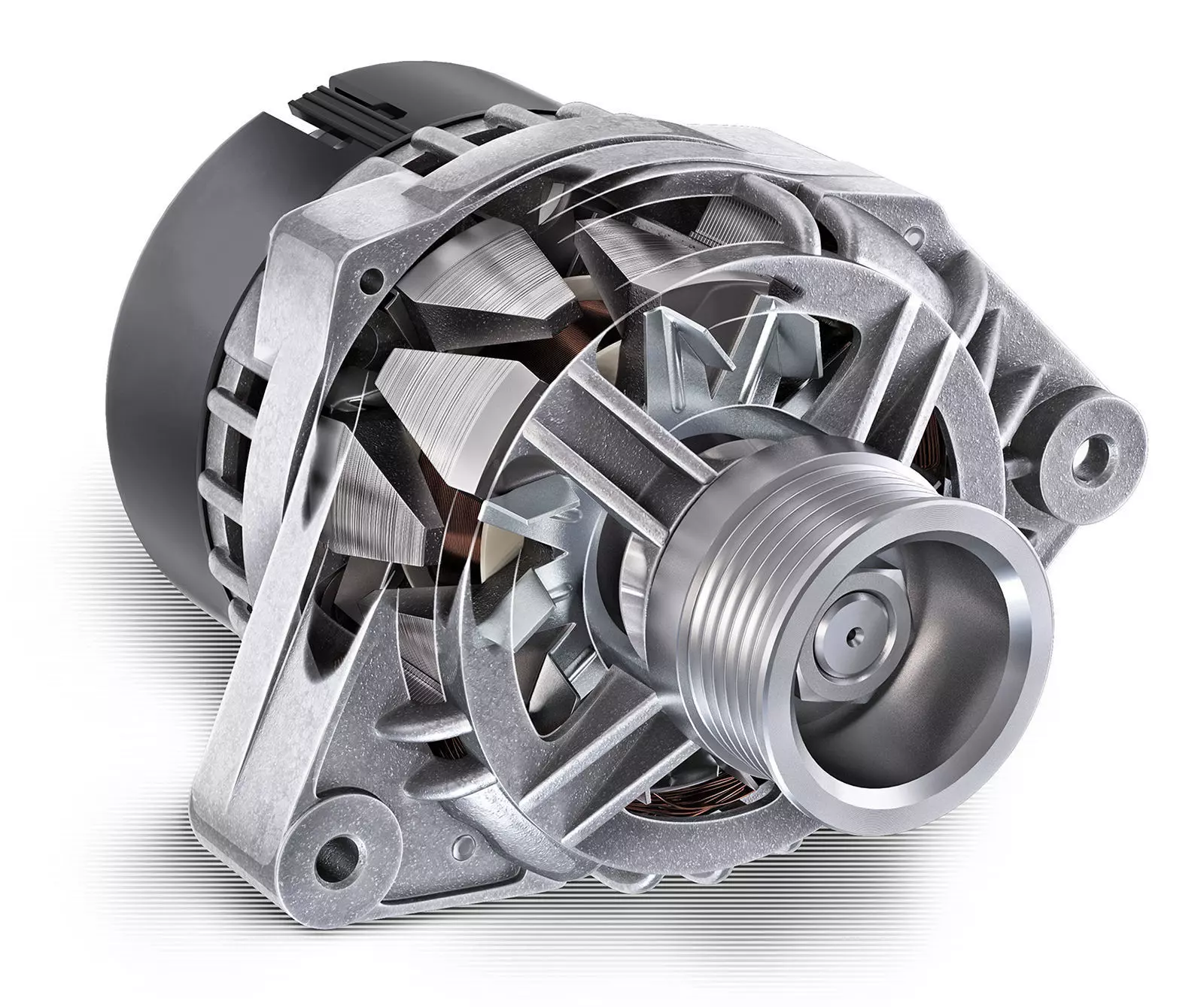 Car Alternator 3D model_0