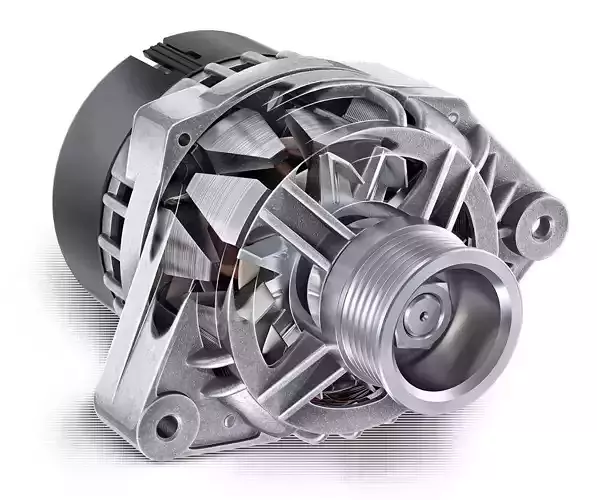 Car Alternator 3D model