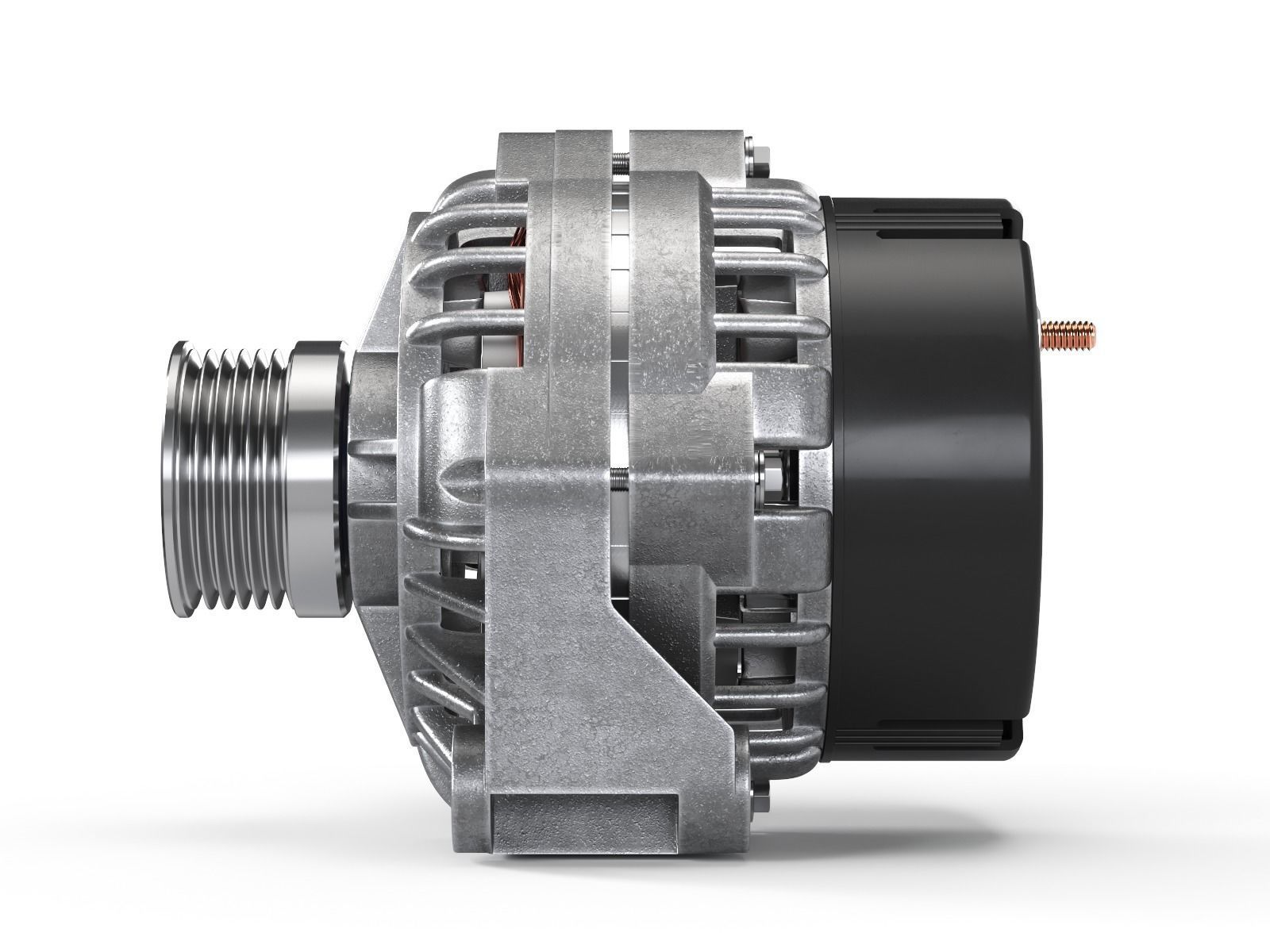 Car Alternator 3D model_7