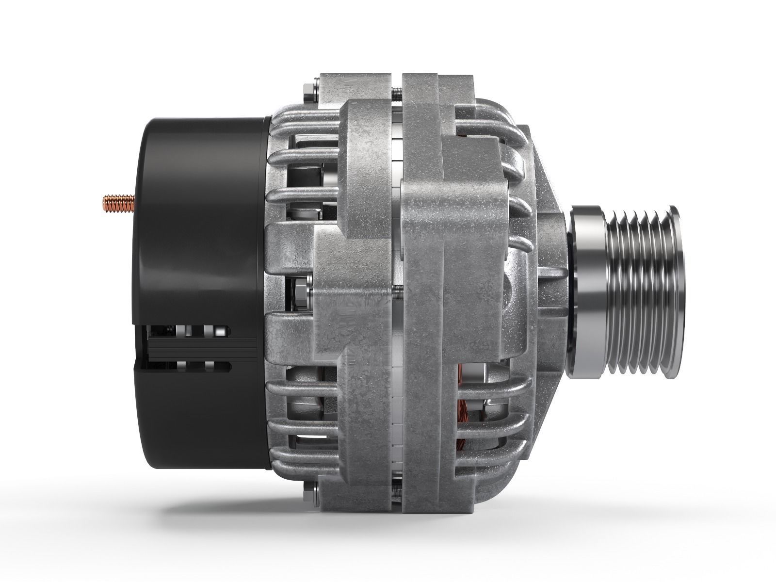 Car Alternator 3D model_8