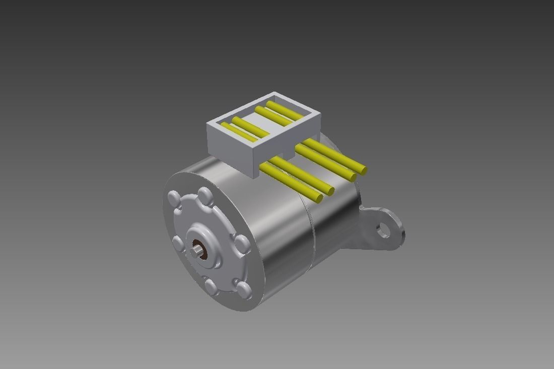 PM20L-020 STEP STEPPER MOTOR 3D model_2