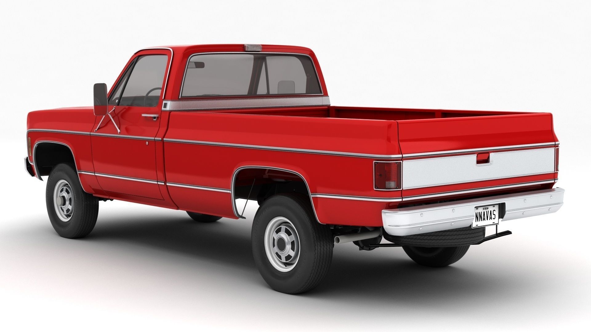 GENERIC PICKUP TRUCK 7 3D model_3
