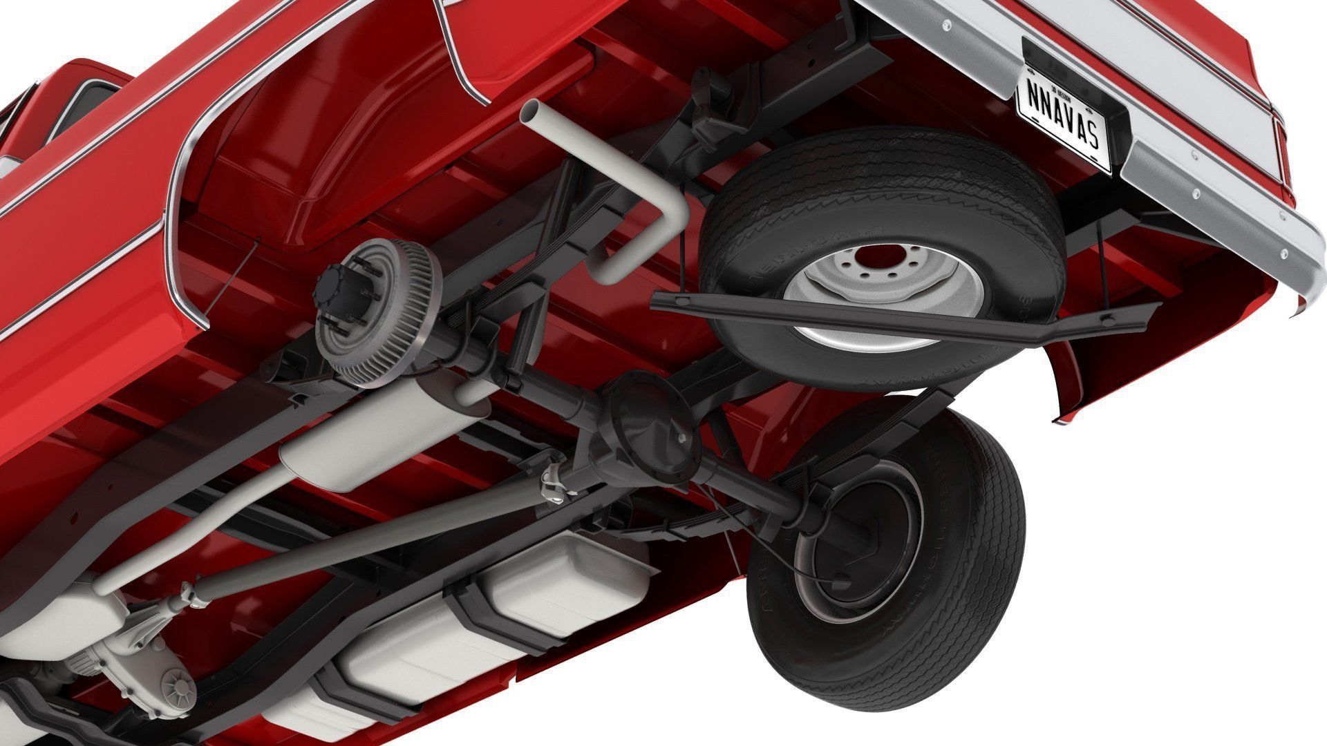 GENERIC PICKUP TRUCK 7 3D model_11