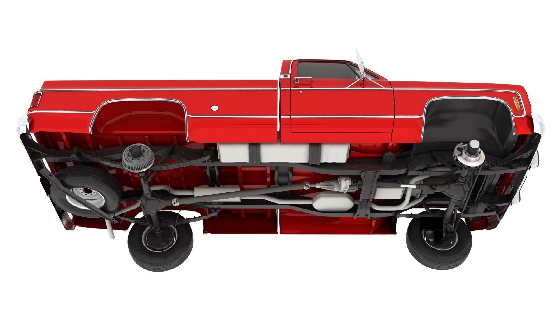 GENERIC PICKUP TRUCK 7 3D model_9