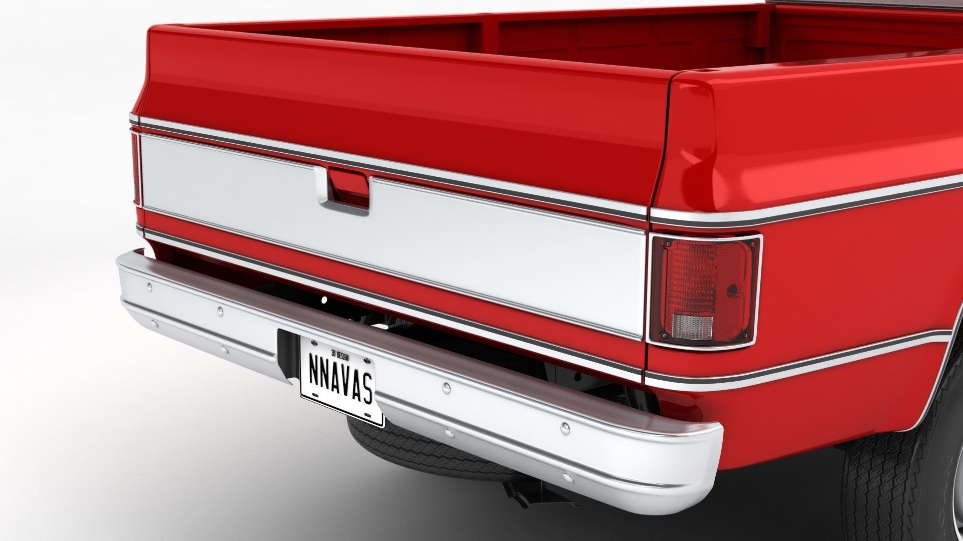 GENERIC PICKUP TRUCK 7 3D model_7