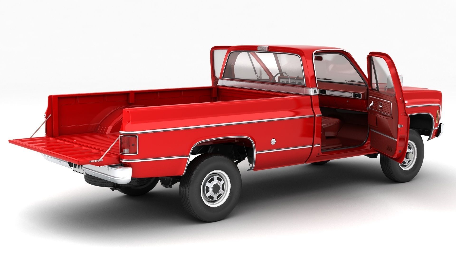 GENERIC PICKUP TRUCK 7 3D model_13