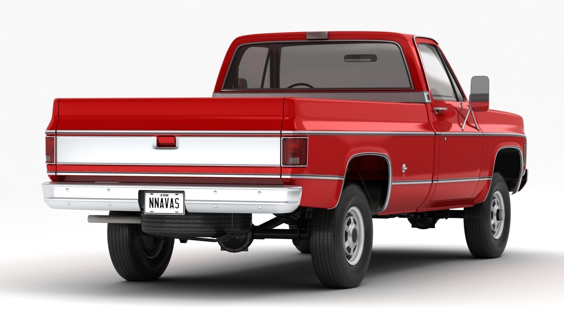 GENERIC PICKUP TRUCK 7 3D model_1