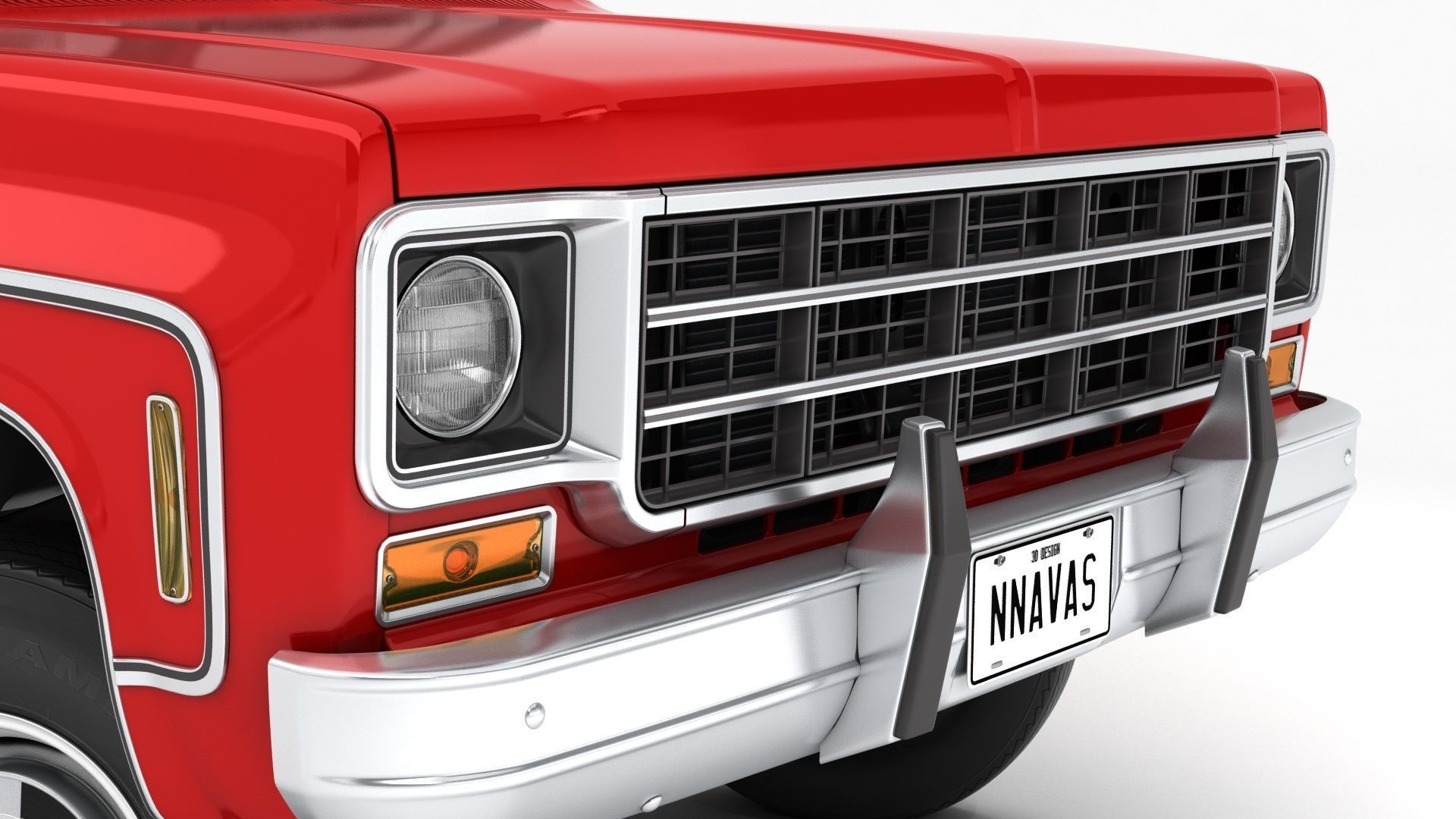 GENERIC PICKUP TRUCK 7 3D model_6