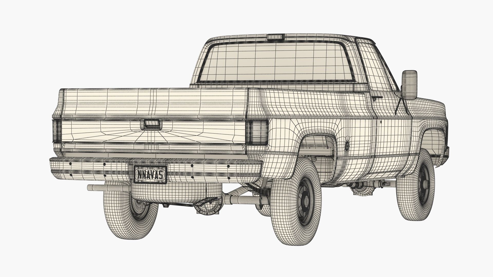 GENERIC PICKUP TRUCK 7 3D model_22