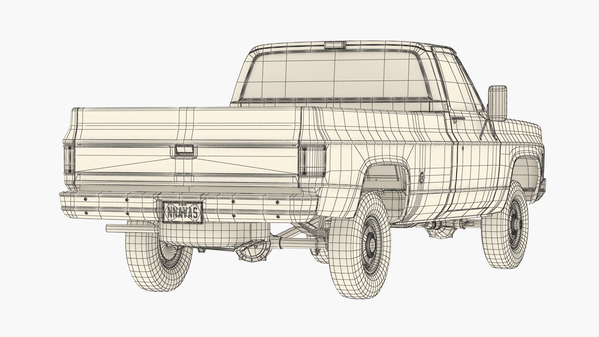 GENERIC PICKUP TRUCK 7 3D model_21