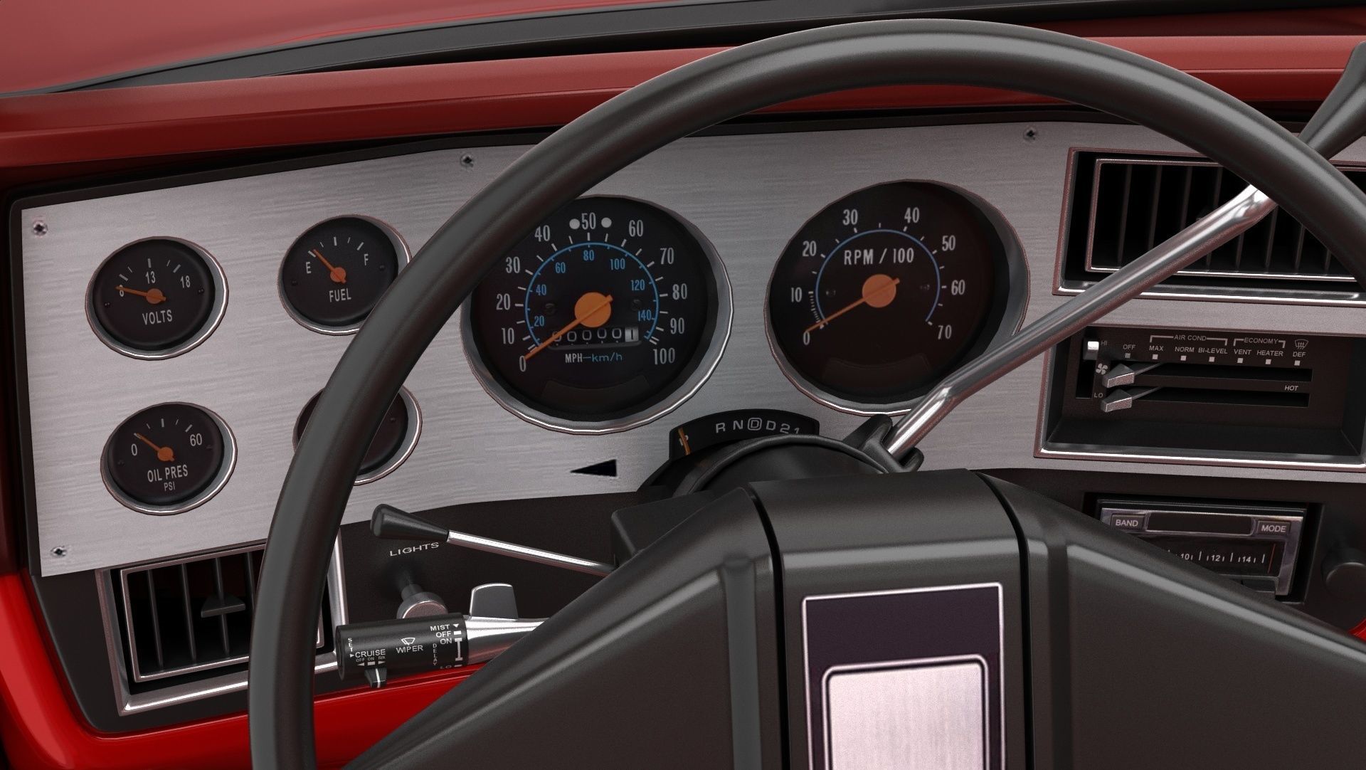 GENERIC PICKUP TRUCK 7 3D model_18