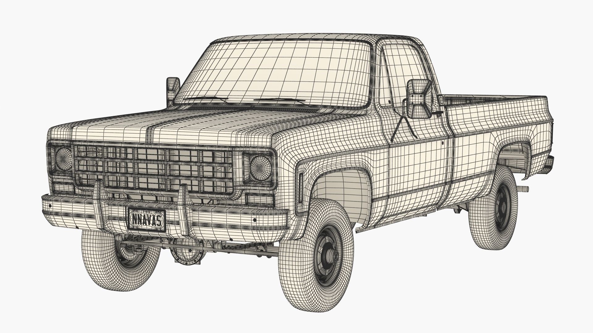 GENERIC PICKUP TRUCK 7 3D model_20