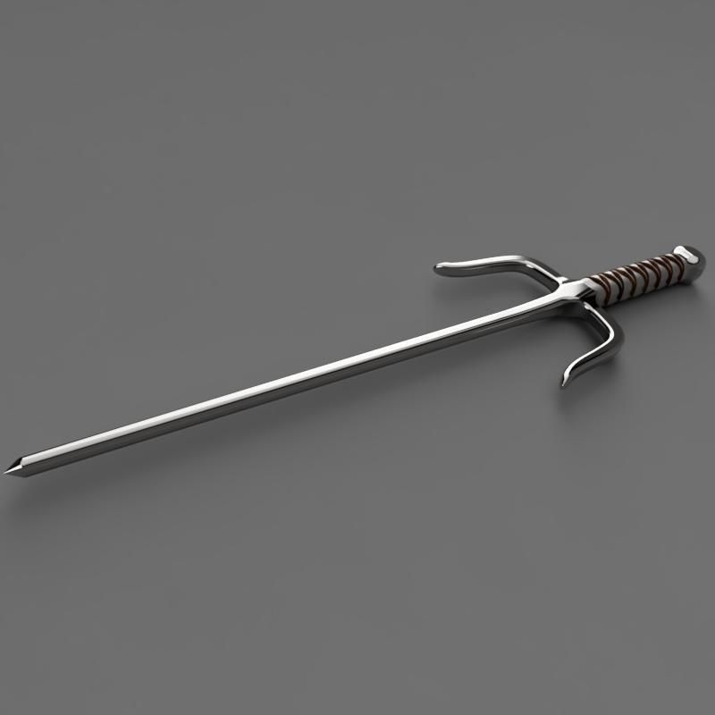 Ninja Sai Weapon 3D print model_2