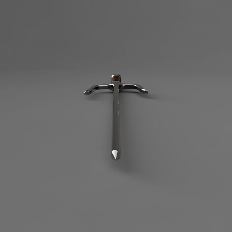 Ninja Sai Weapon 3D print model_3