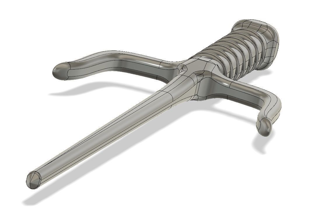 Ninja Sai Weapon 3D print model_8