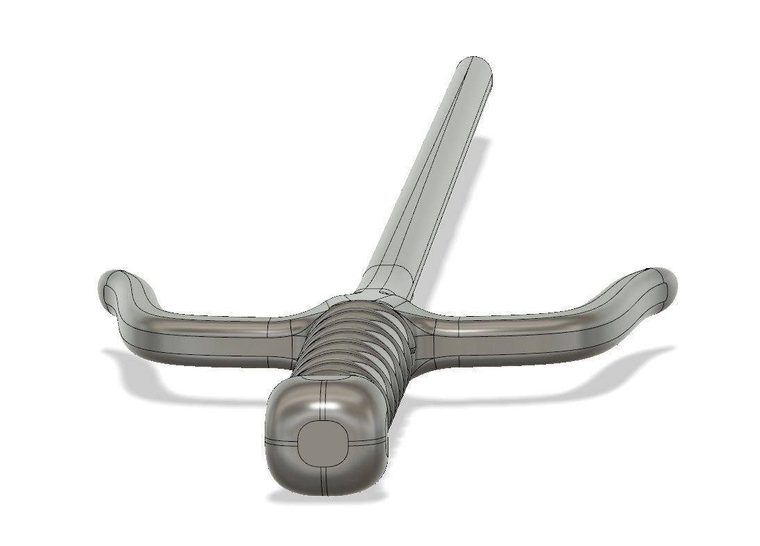 Ninja Sai Weapon 3D print model_7