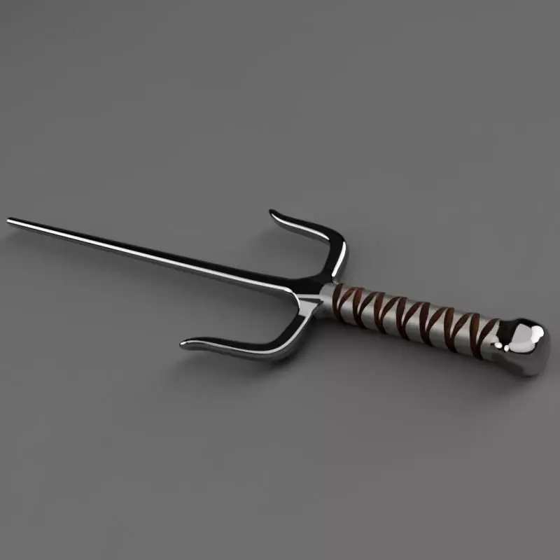 Ninja Sai Weapon 3D print model_0