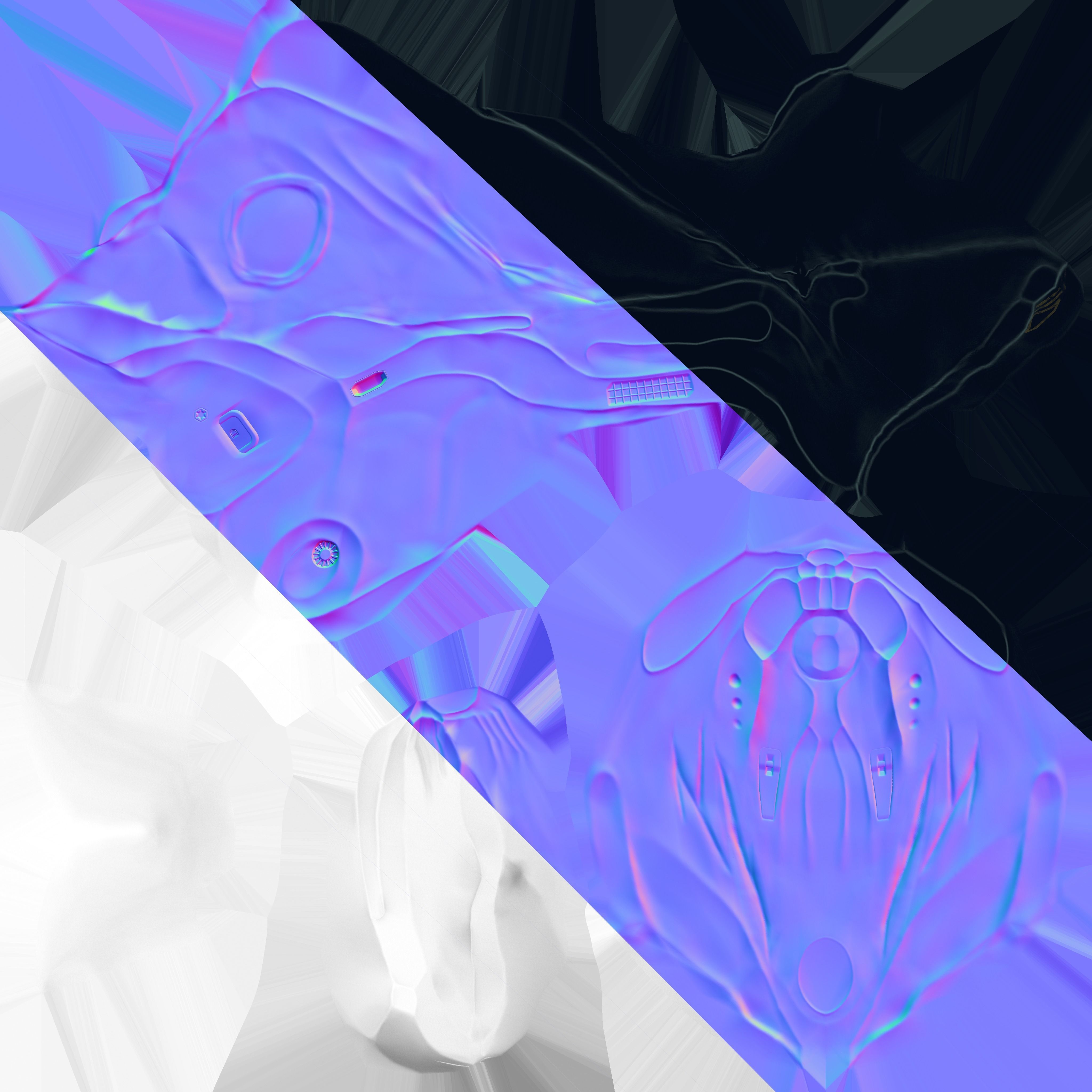 Spaceship Butterfly Low-poly 3D model_27
