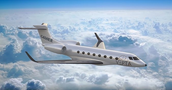 Animated Jet Plane 3D model