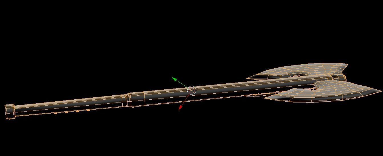 Thogrim Double Axe Low-poly 3D model_9