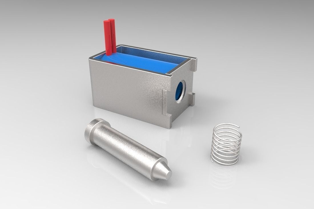 DOWONSOL DC3V Mini Solenoid 3D model_1