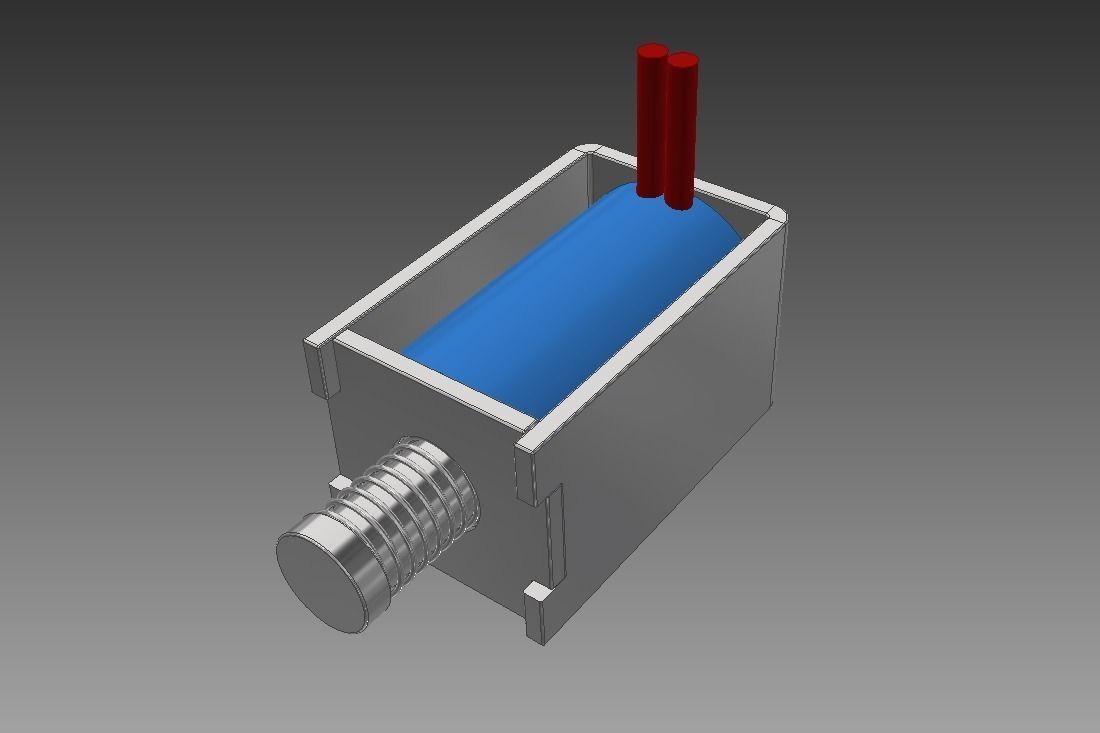 DOWONSOL DC3V Mini Solenoid 3D model_2