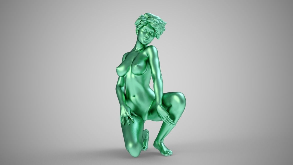 Art Pose 4 3D print model_5