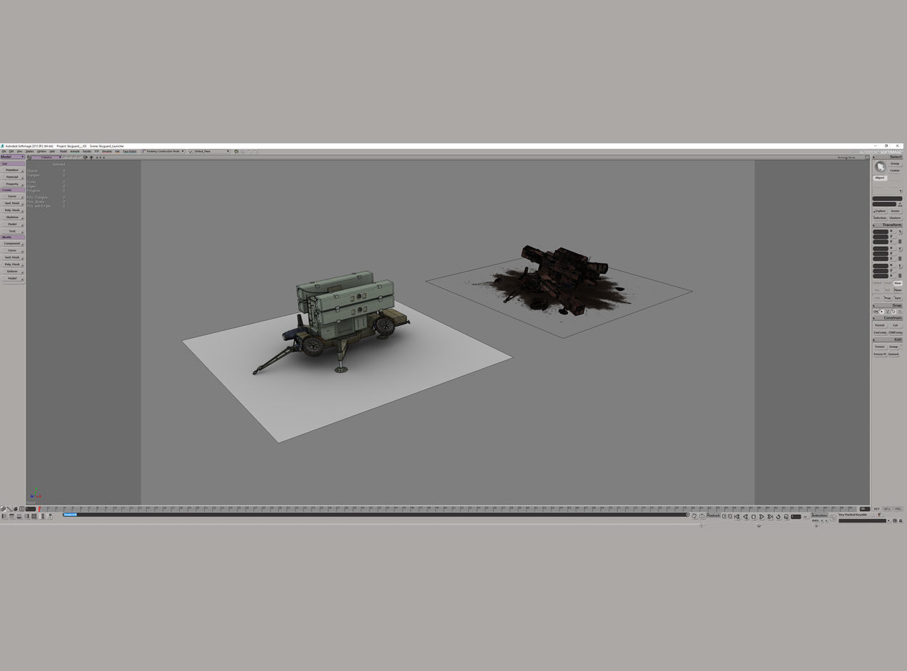 Skyguard Launcher area defense system Low-poly 3D model_18