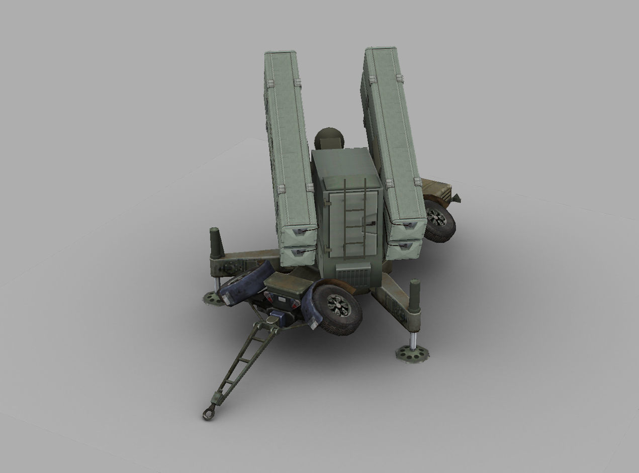 Skyguard Launcher area defense system Low-poly 3D model_7