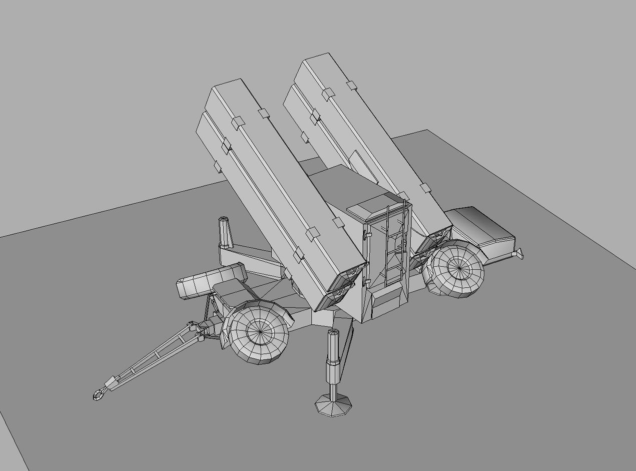 Skyguard Launcher area defense system Low-poly 3D model_12